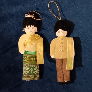 Traditional Doll Ornament Set